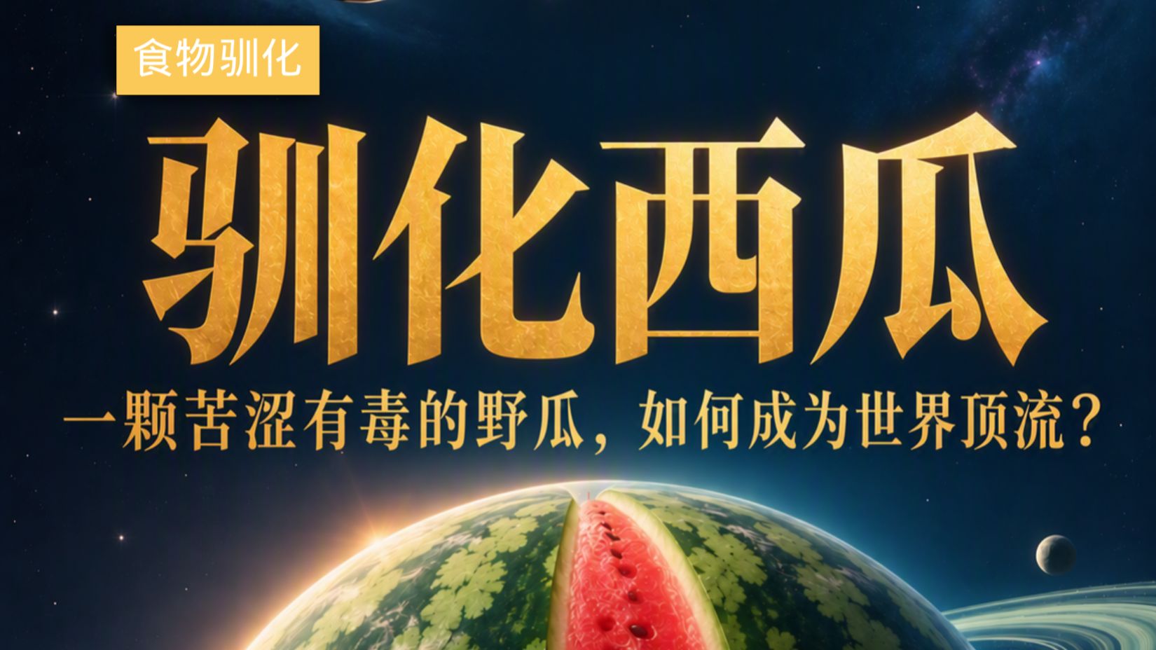 驯化西瓜:一颗苦涩有毒的野瓜,如何成为世界顶流